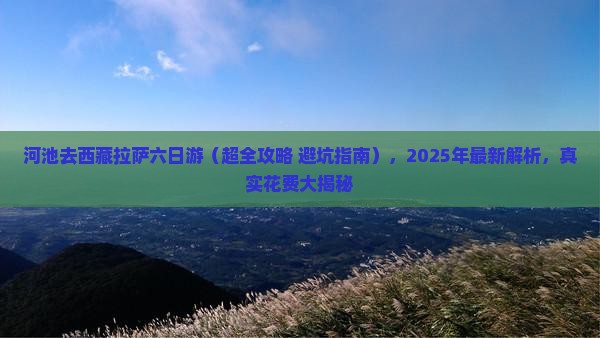 河池去西藏拉萨六日游