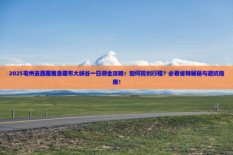亳州去西藏雅鲁藏布大峡谷一日