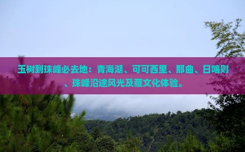 玉树到西藏珠峰大本营必去地