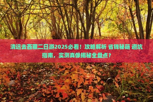 清远去西藏二日游