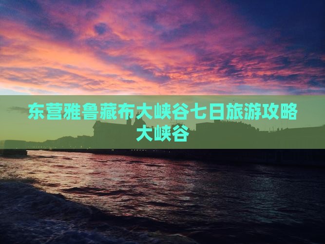 东营去西藏雅鲁藏布大峡谷七日游