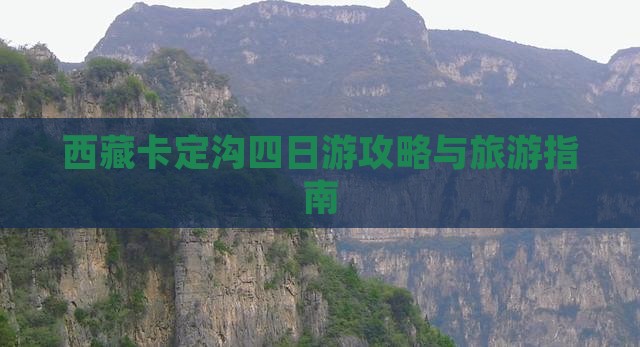 文山去西藏卡定沟四日游