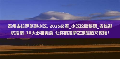 泰州去西藏拉萨旅游小吃