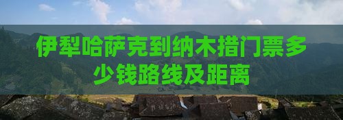 伊犁哈萨克到西藏纳木措门票