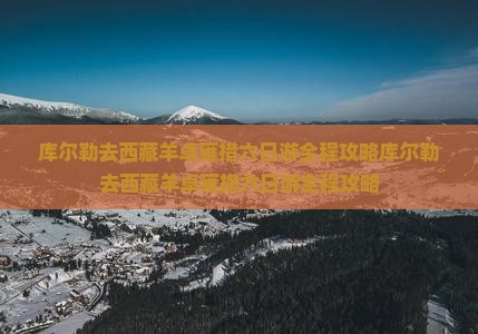 库尔勒去西藏羊卓雍措六日游