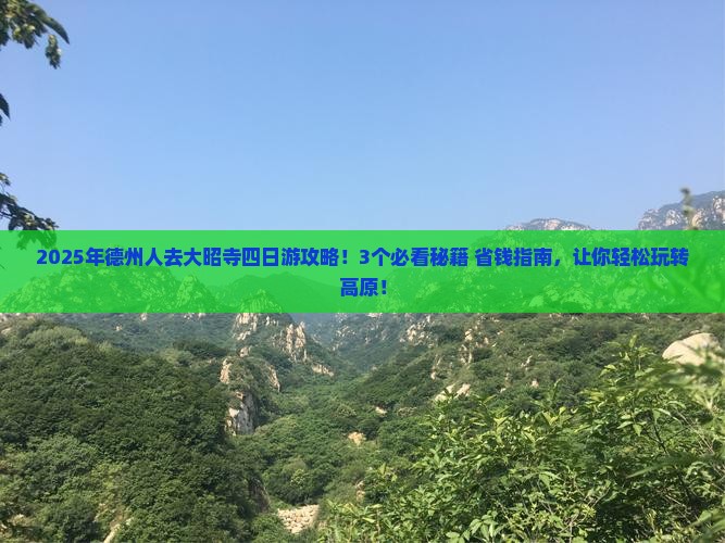 德州去西藏大昭寺四日游
