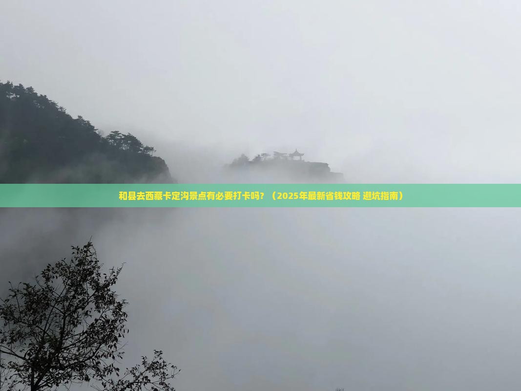 和县去西藏卡定沟景点