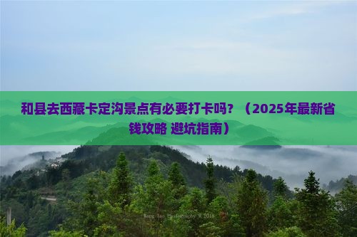 和县去西藏卡定沟景点