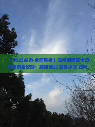 漳州到西藏卡定沟旅游小吃