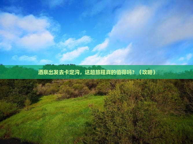 酒泉去西藏卡定沟旅游