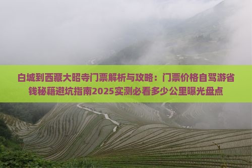 白城到西藏大昭寺门票
