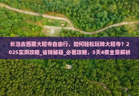 长治去西藏大昭寺自由行
