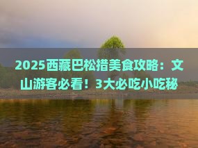 文山去西藏巴松措旅游小吃