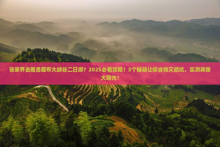 张家界去西藏雅鲁藏布大峡谷二日游