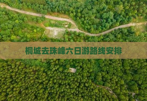 桐城去西藏珠峰大本营六日游
