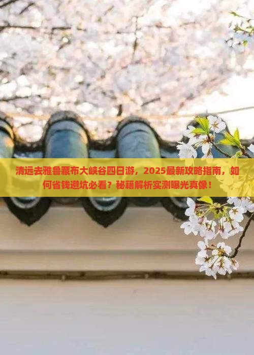 清远去西藏雅鲁藏布大峡谷四日游