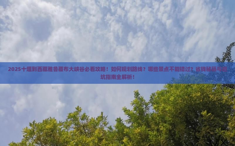 十堰到西藏雅鲁藏布大峡谷攻略