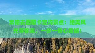 常德去西藏卡定沟景点