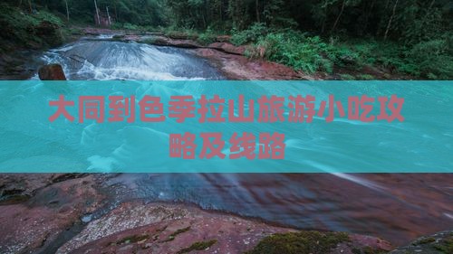 大同到西藏色季拉山旅游小吃