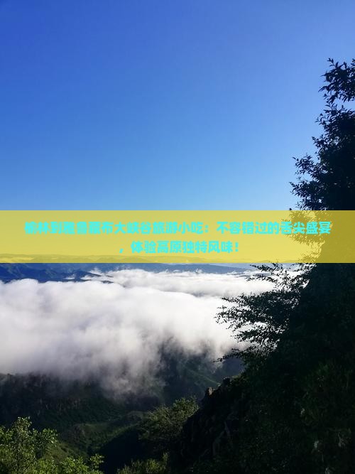 榆林到西藏雅鲁藏布大峡谷旅游小吃