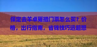 保定去西藏羊卓雍措门票