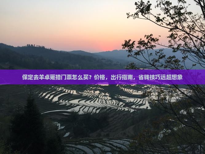 保定去西藏羊卓雍措门票