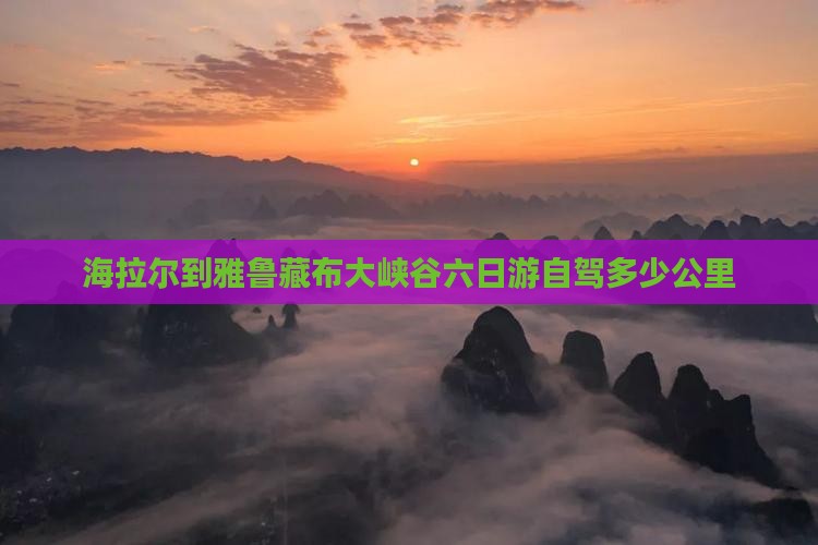 海拉尔到西藏雅鲁藏布大峡谷六日游