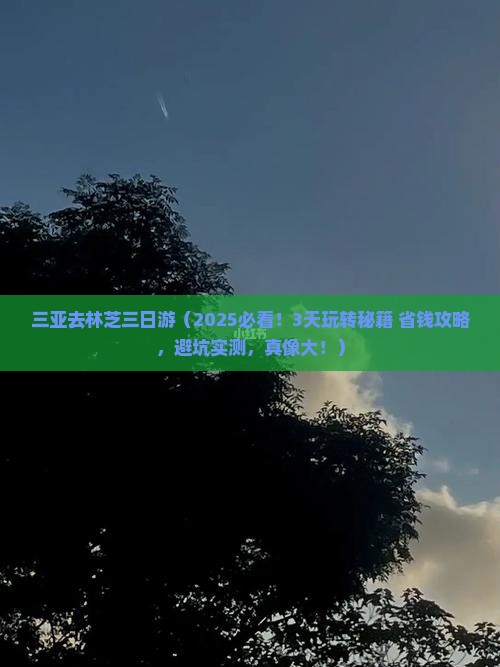 三亚去西藏林芝三日游