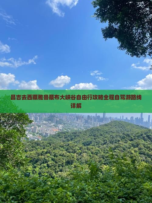 昌吉去西藏雅鲁藏布大峡谷自由行