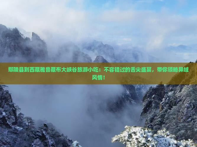 鄢陵县到西藏雅鲁藏布大峡谷旅游小吃