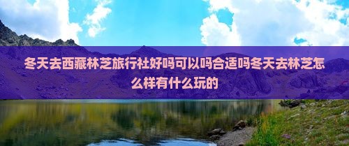 冬天去西藏林芝旅行社