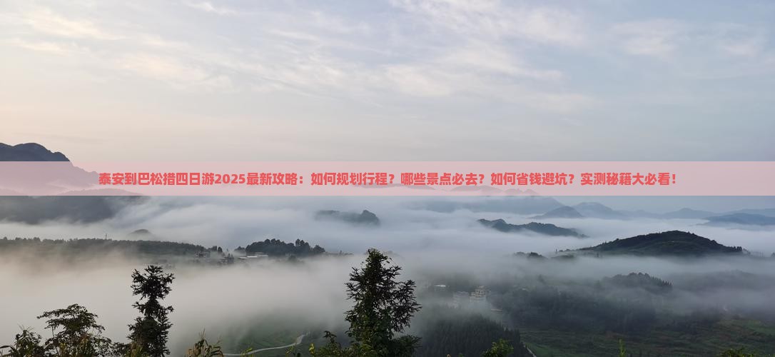 泰安到西藏巴松措四日游