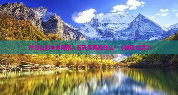 白山到西藏羊卓雍措五日游