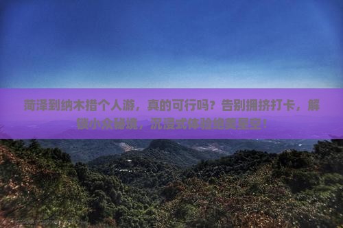 菏泽到西藏纳木措个人游