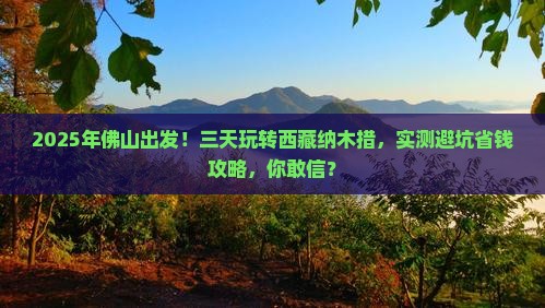 佛山到西藏纳木措三日游