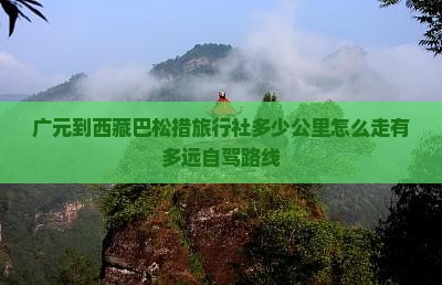 广元到西藏巴松措旅行社