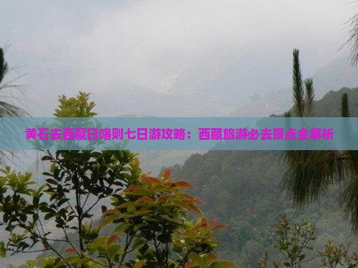 黄石去西藏日喀则七日游
