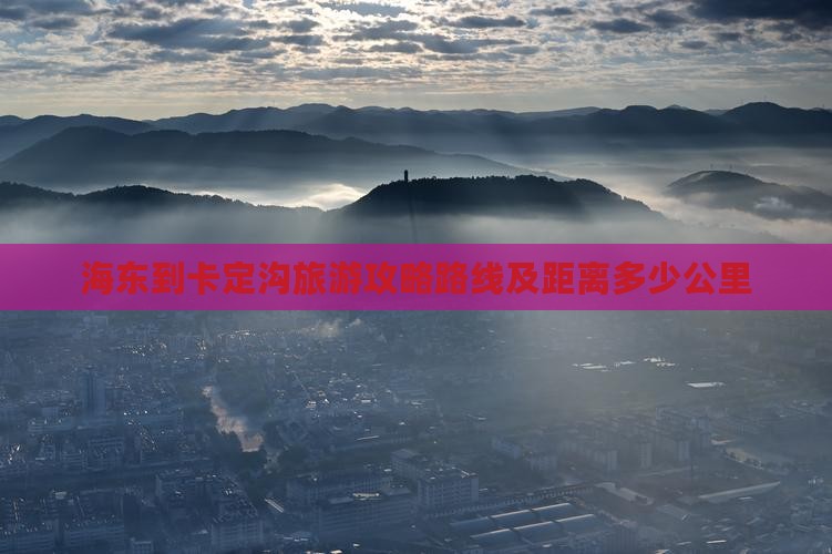 海东到西藏卡定沟旅游
