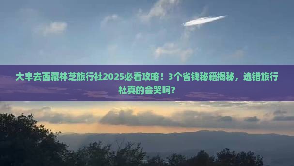 大丰去西藏林芝旅行社