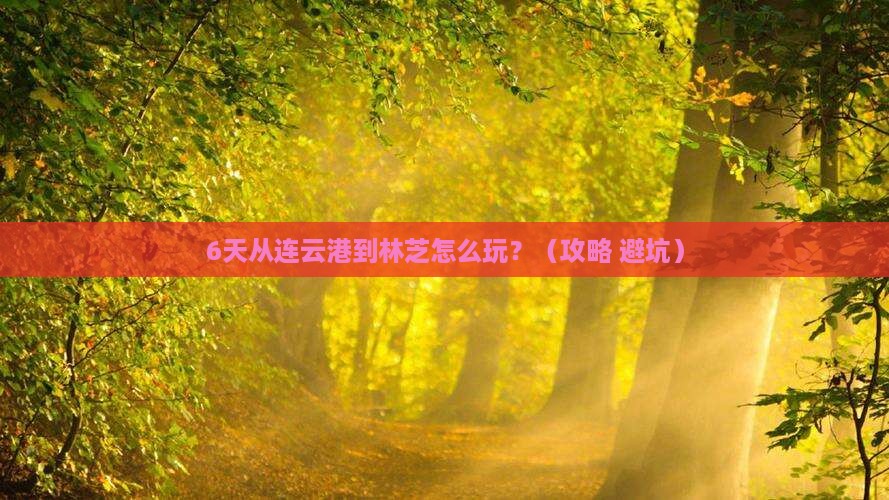 连云港到西藏林芝六日游