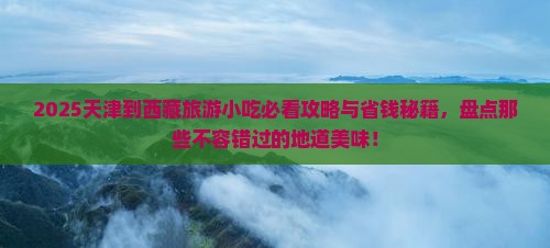 天津到西藏旅游小吃