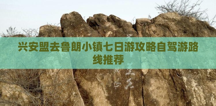 兴安盟去西藏鲁朗小镇七日游