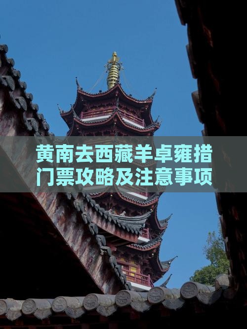 黄南去西藏羊卓雍措门票