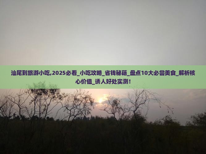 汕尾到西藏旅游小吃