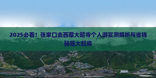 张家口去西藏大昭寺个人游