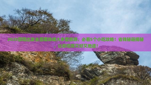 邵阳去西藏珠峰大本营旅游小吃