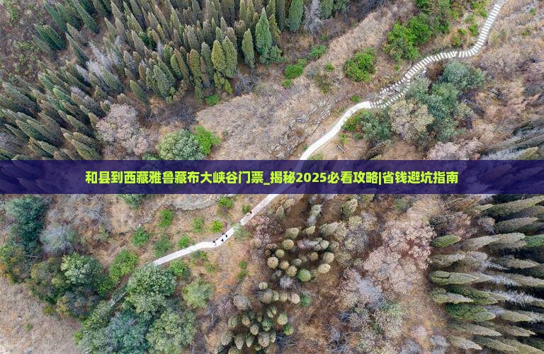 和县到西藏雅鲁藏布大峡谷门票