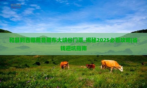 和县到西藏雅鲁藏布大峡谷门票