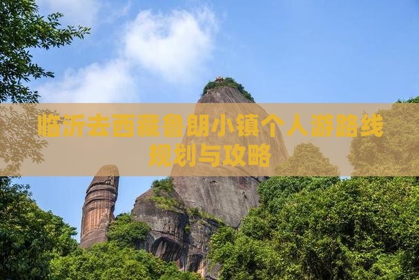 临沂去西藏鲁朗小镇个人游