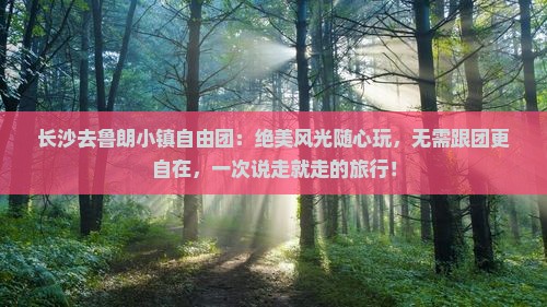 长沙去西藏鲁朗小镇自由团